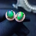 Opal Stud Earrings, Opal Earrings Sterling Silver, Opal Jewelry