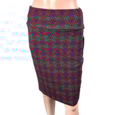 Lularoe Green Maroon Multiprint Pencil