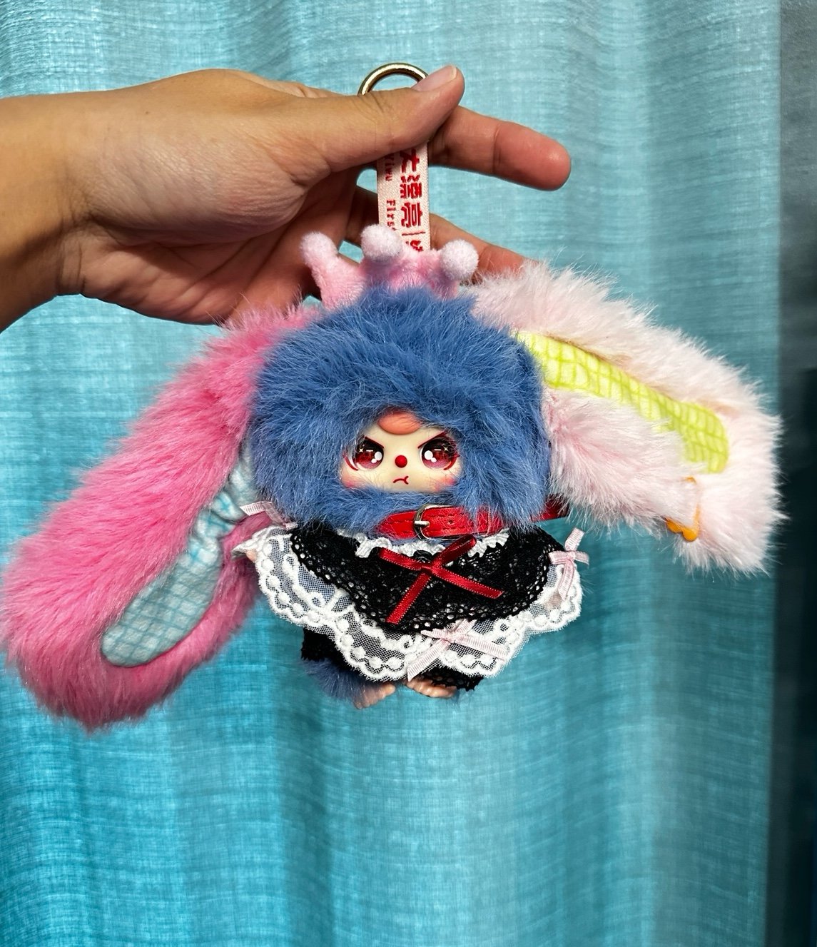 Baby three macaron mini blue secret