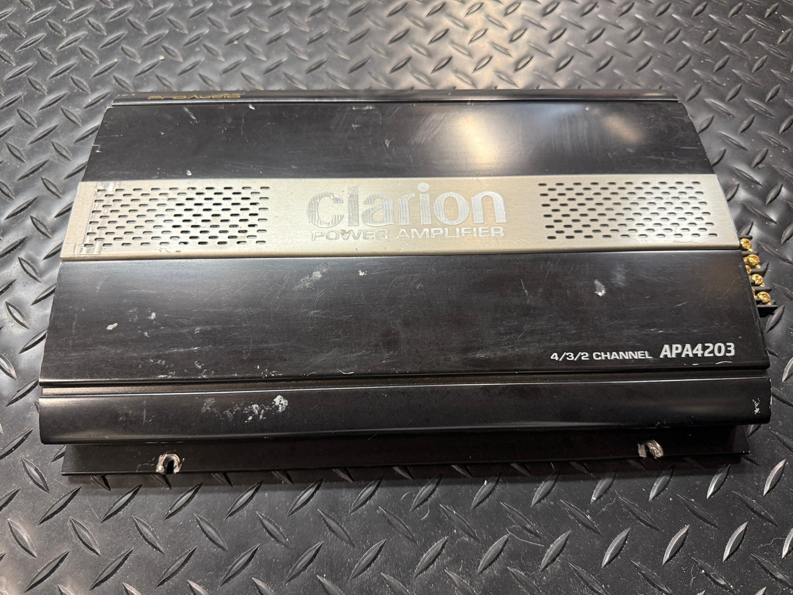 Clarion APA4203 is a 4-channel car audio amplifier