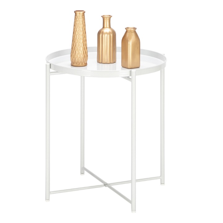 Wrought iron living room side table