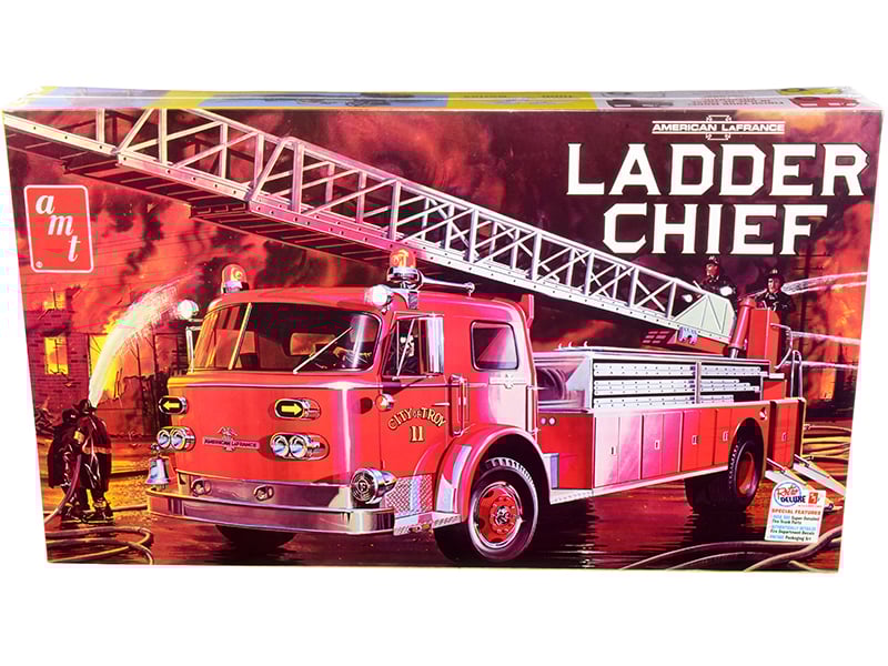 Skill 3 Model Kit American LaFrance Ladder Chief Fire Truck 1/25 Scale Model by