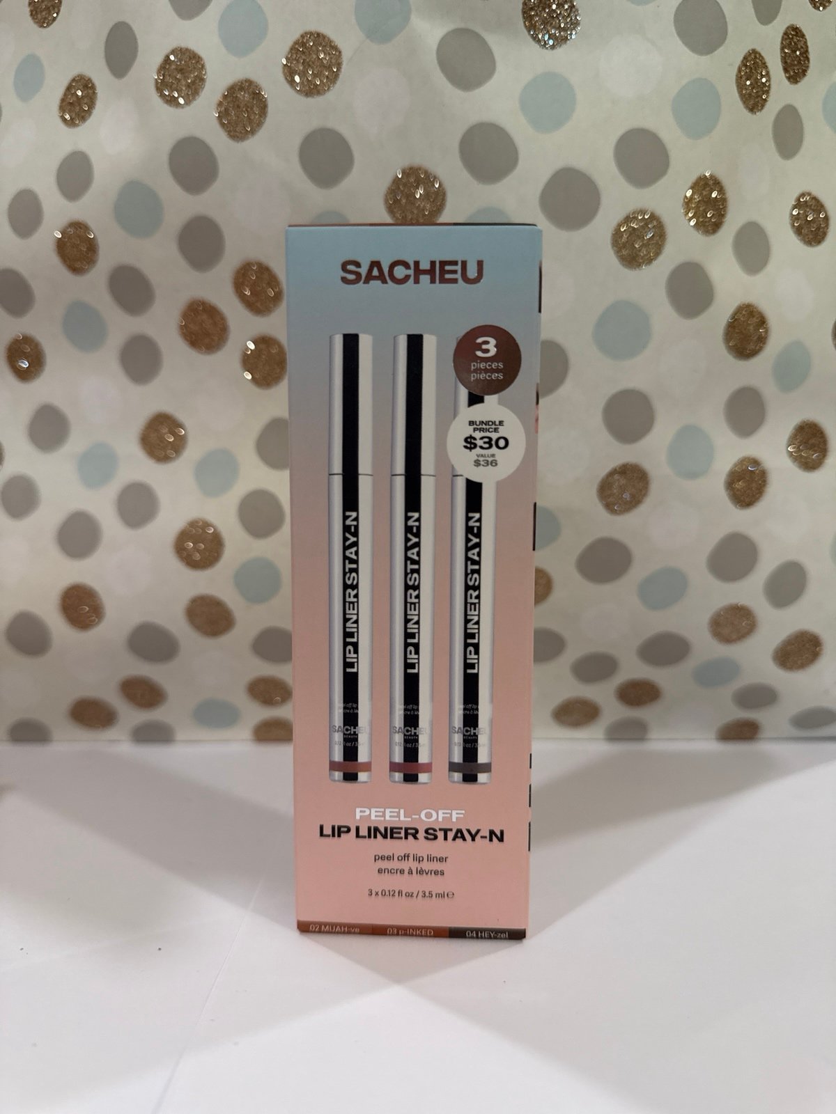 Sacheu peel off lip liner tattoo trio