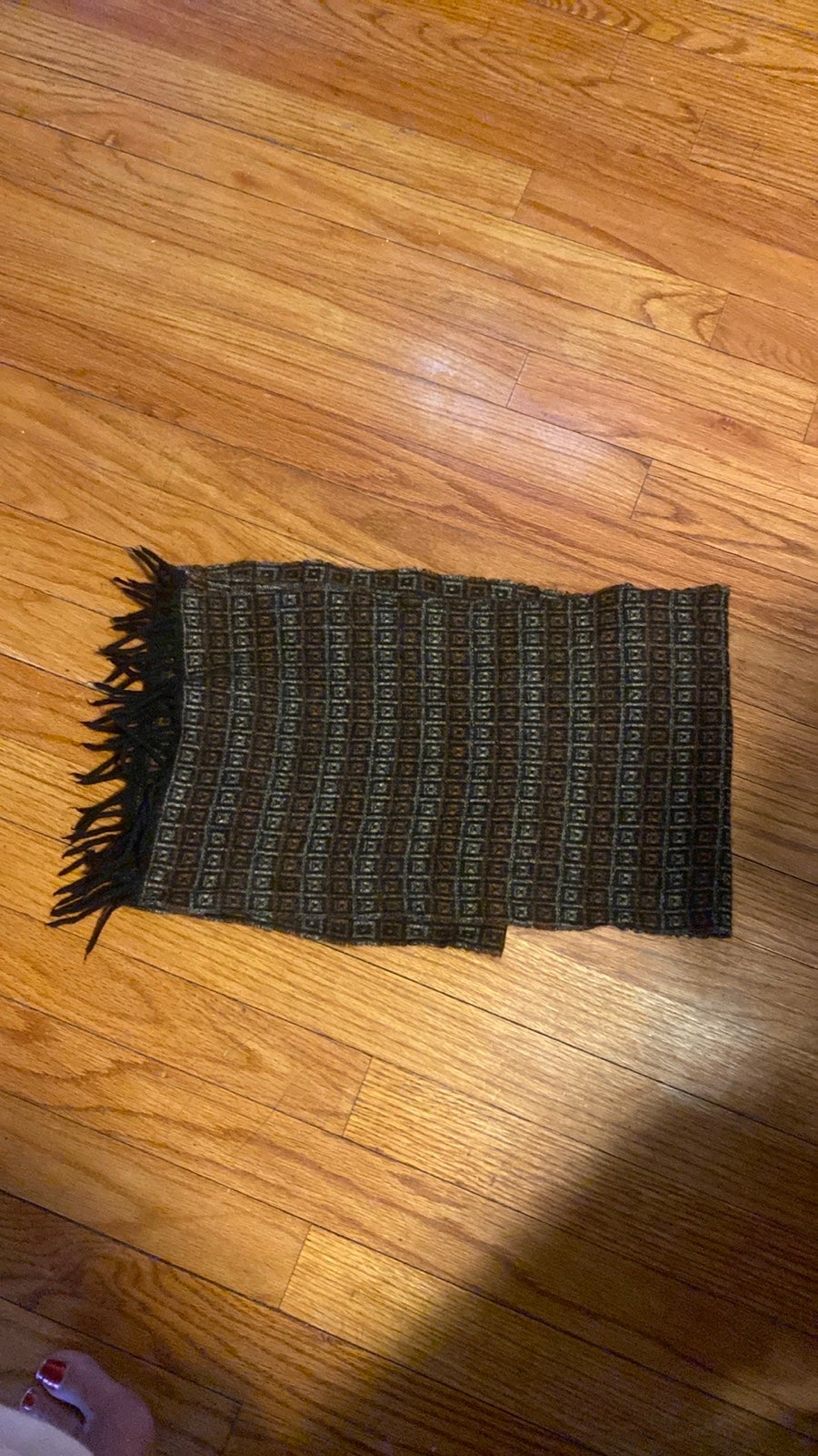 Chelsey by Joseph brown grey and black cashmere scarf OS
