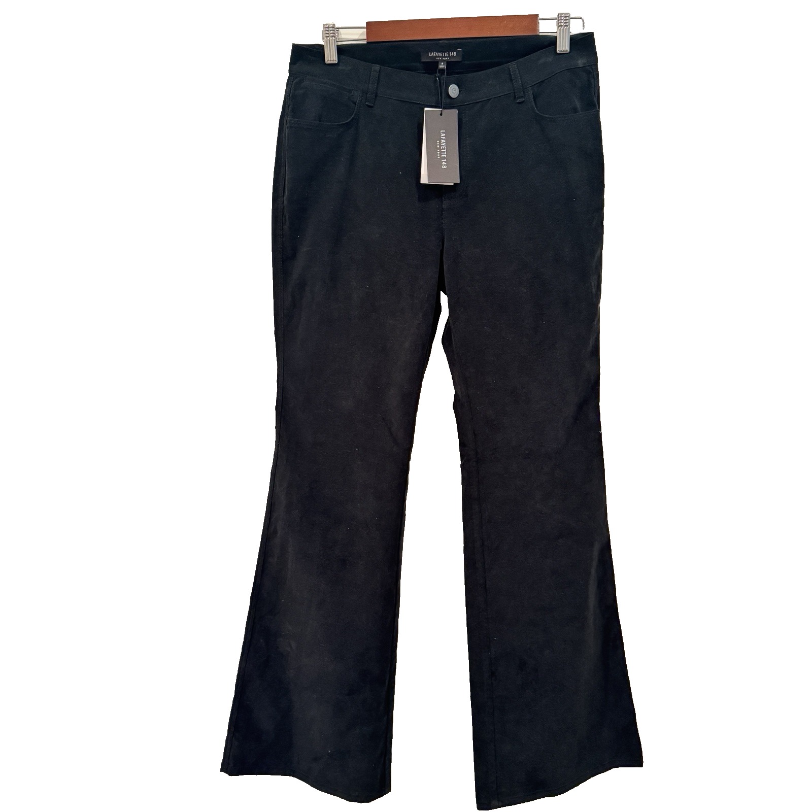 NEW LAFAYETTE 148 New York Sage Green Corduroy Wide Leg Pants Size 8, MSRP: 348