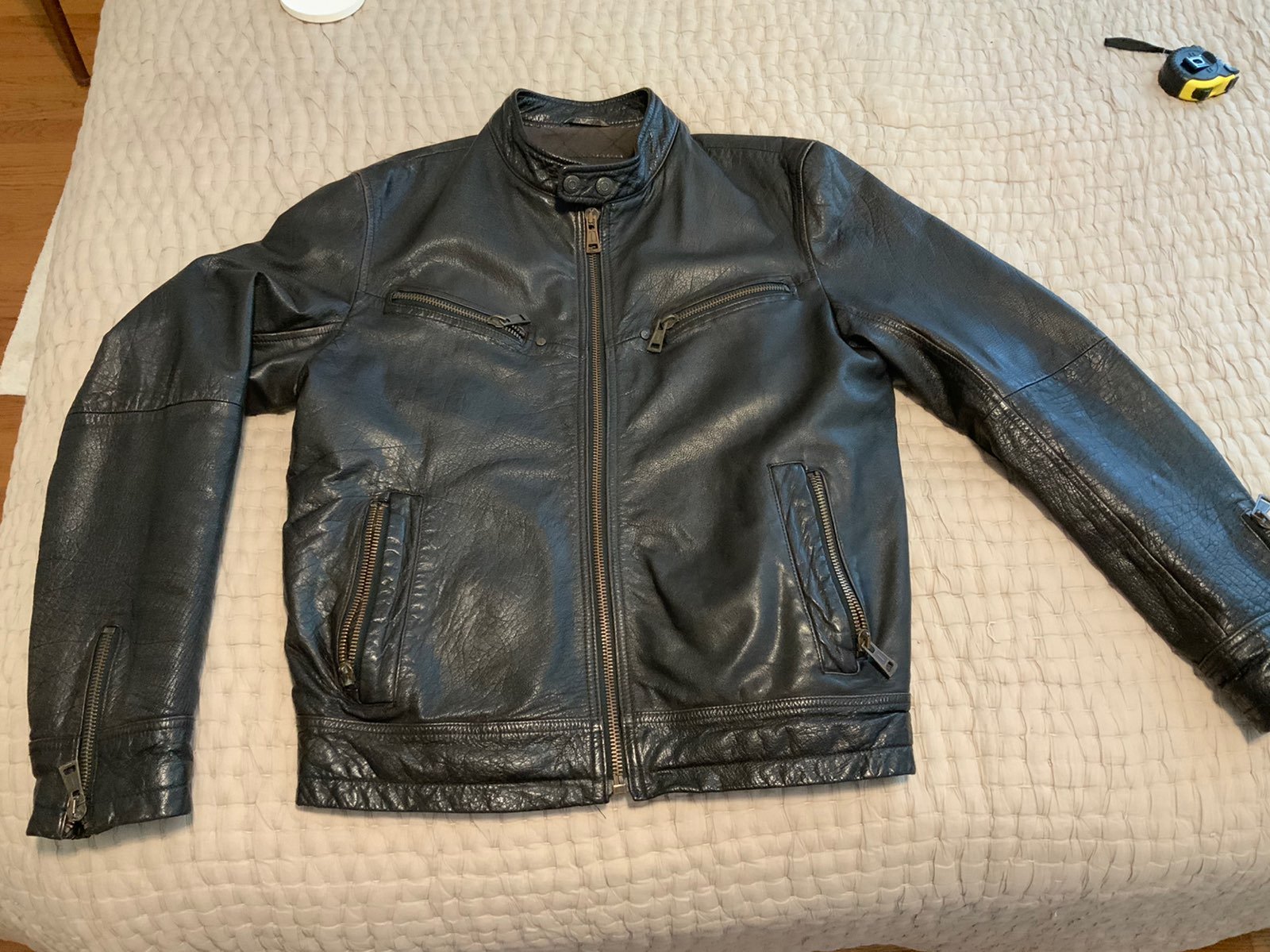 Genuine vintage motorcycle ZARA leather