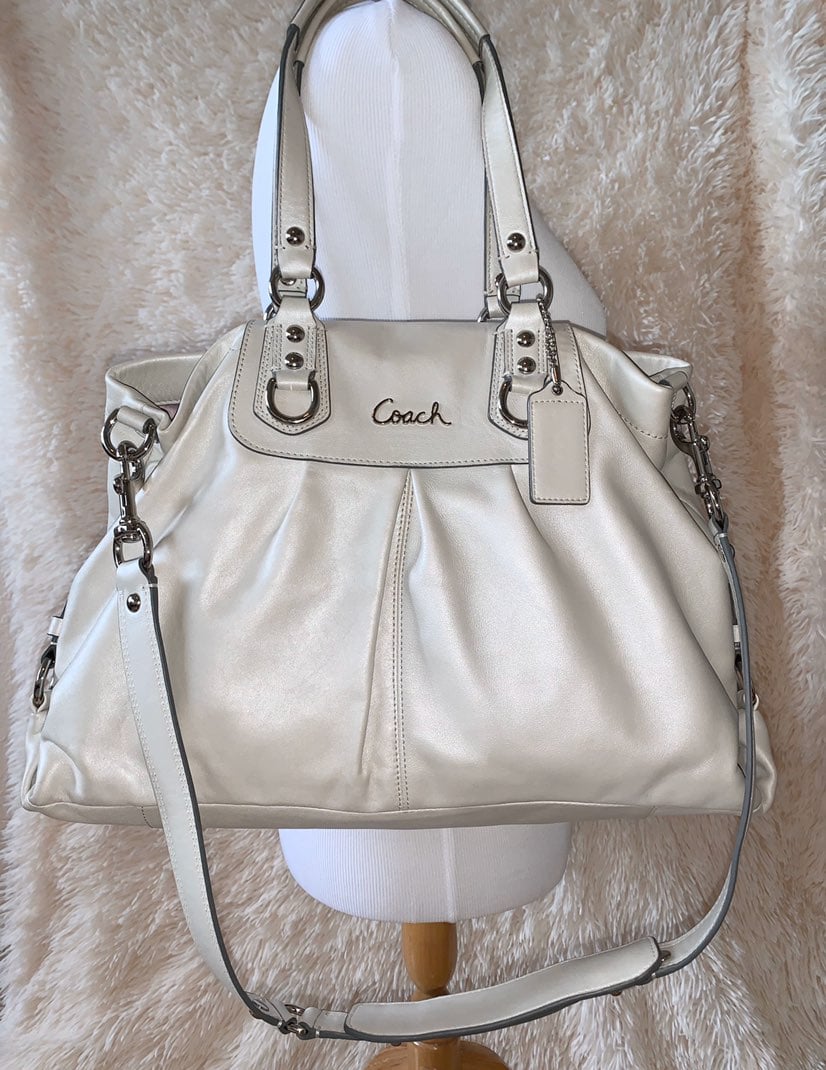 Coach leather tote bag