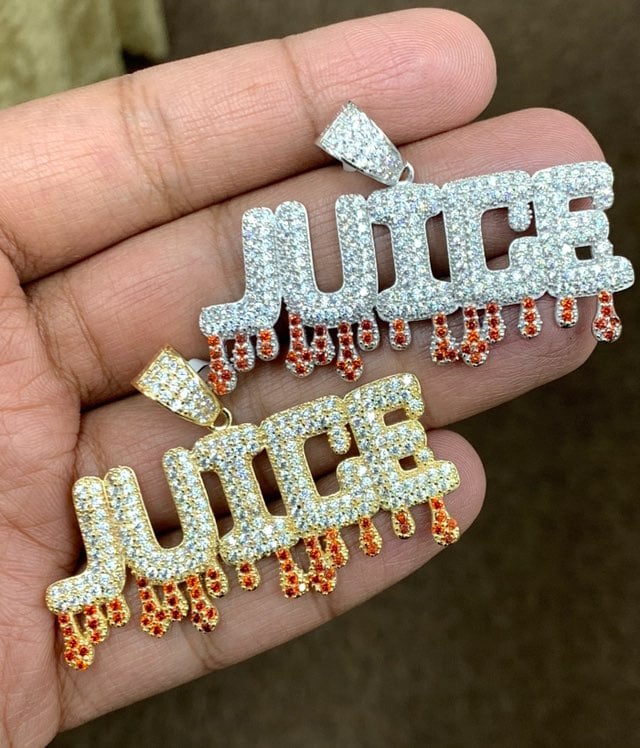 925 Custom Lab Diamond JUICE Charm Chain