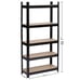 Adjustable 5-Tier Shelf Garage Shelving Unit Rack Storage Oragnizer 150x70x30cm