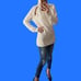Tom ford Turtleneck white wool cashmere sweater XL