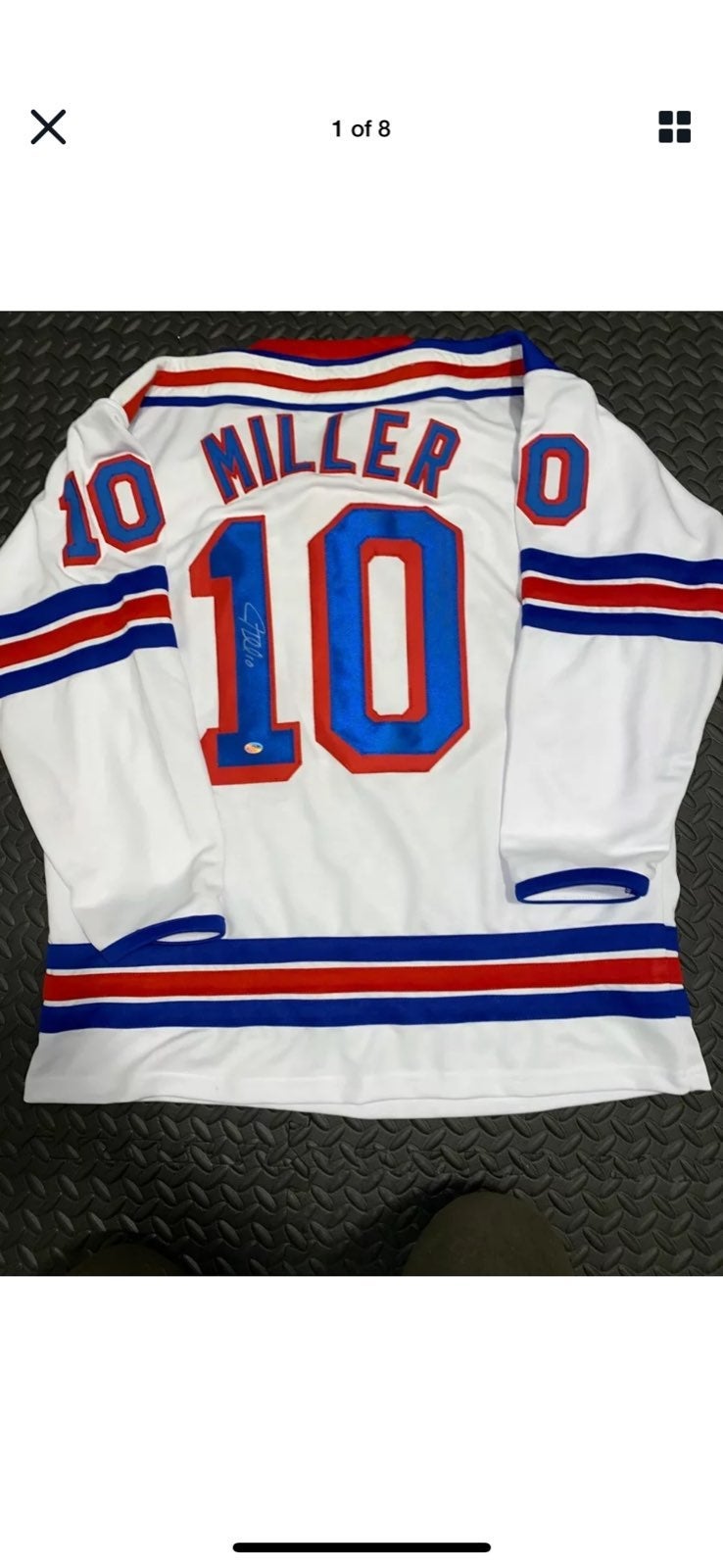 JT Miller New York Rangers Signed Jersey