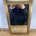Vintage Town Hall Deep River CT Framed Mirror Reverse Painting Connecticut 18x8