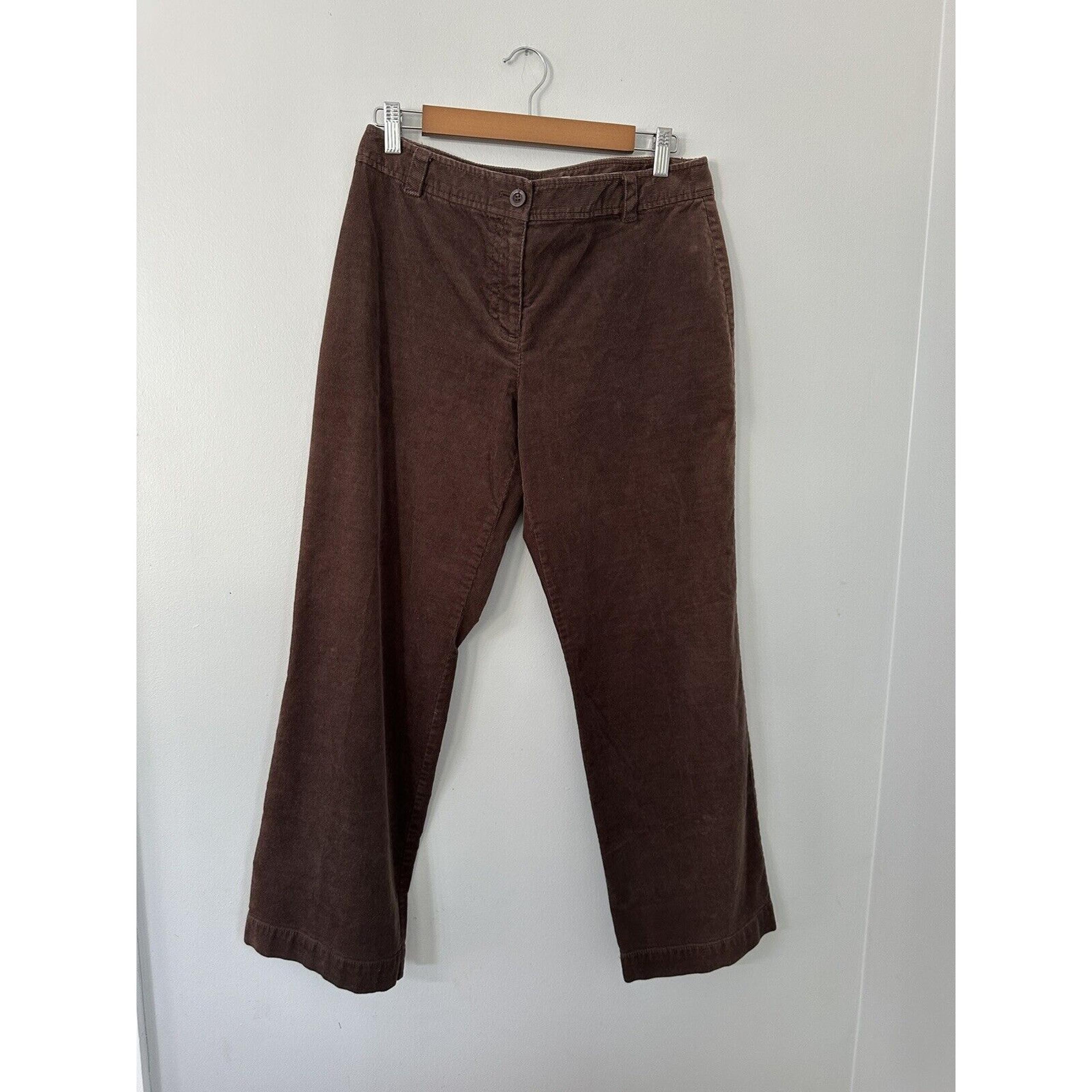 Sigrid Olsen Pants 10P Brown Cords Innovator 07 Cotton