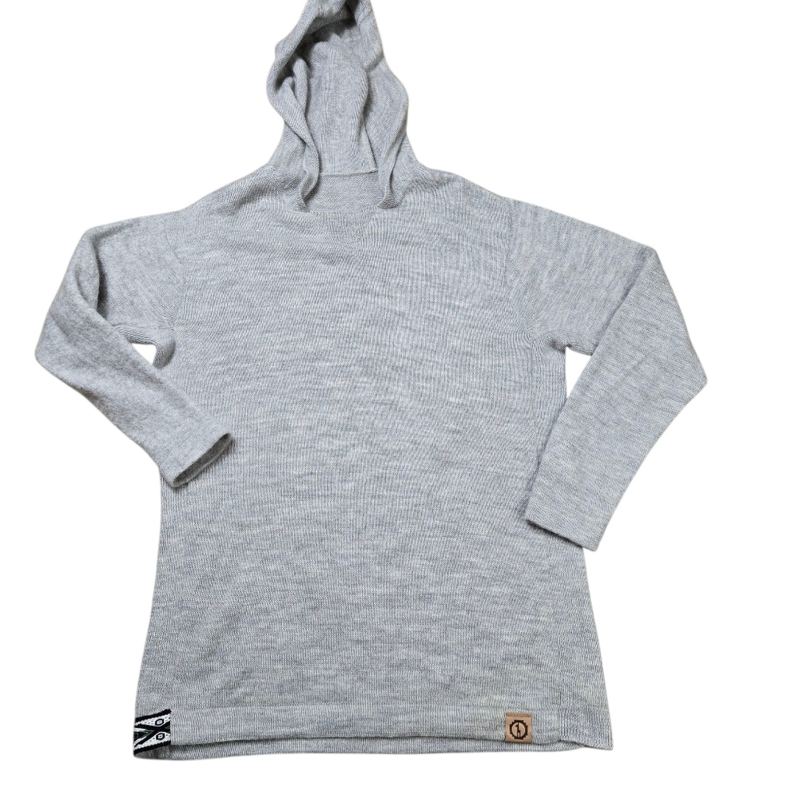 Paka Gray Alpaca Hooded Sweater | Mens Medium. Read. Flaws