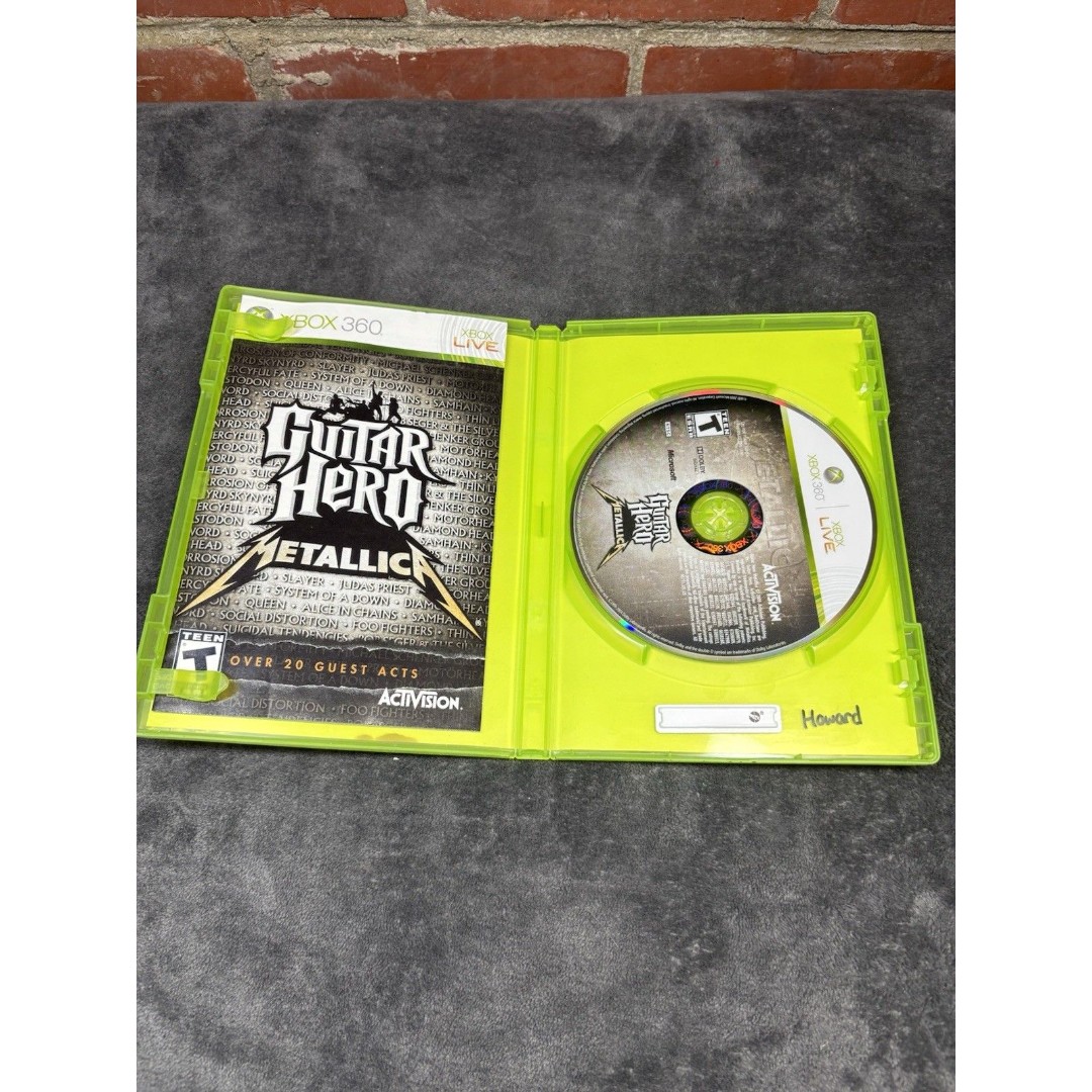 Guitar Hero: Metallica (Microsoft Xbox 360, 2009) Complete CIB TESTED