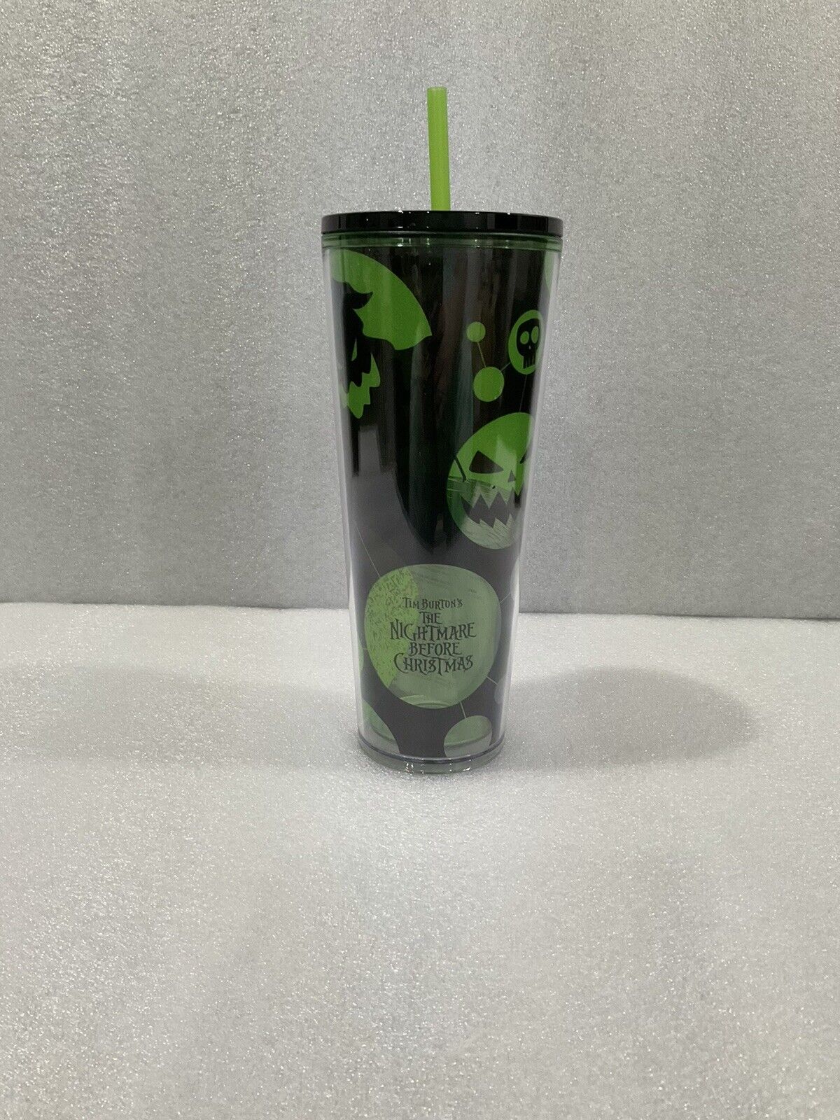 The Nightmare Before Christmas Starbucks Tumbler with Straw