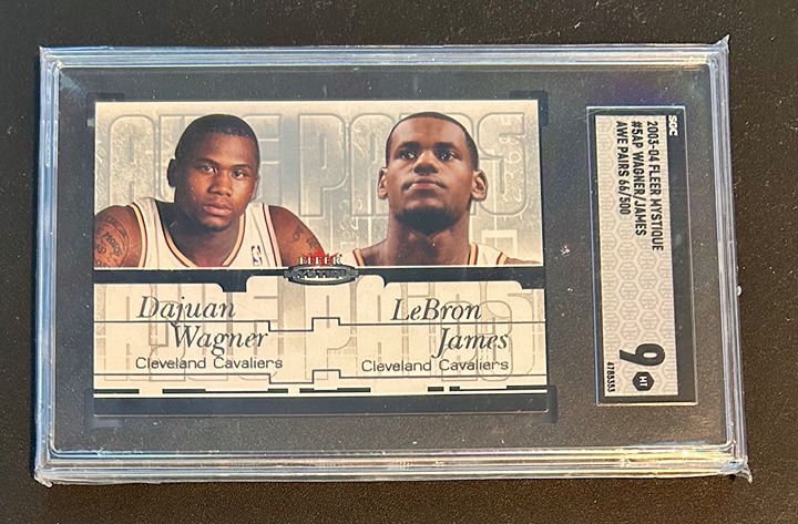 SGC 9 LeBron James/Dajuan Wagner 2003-04 Fleer Mystique Awe Pairs 5 Rookie /500