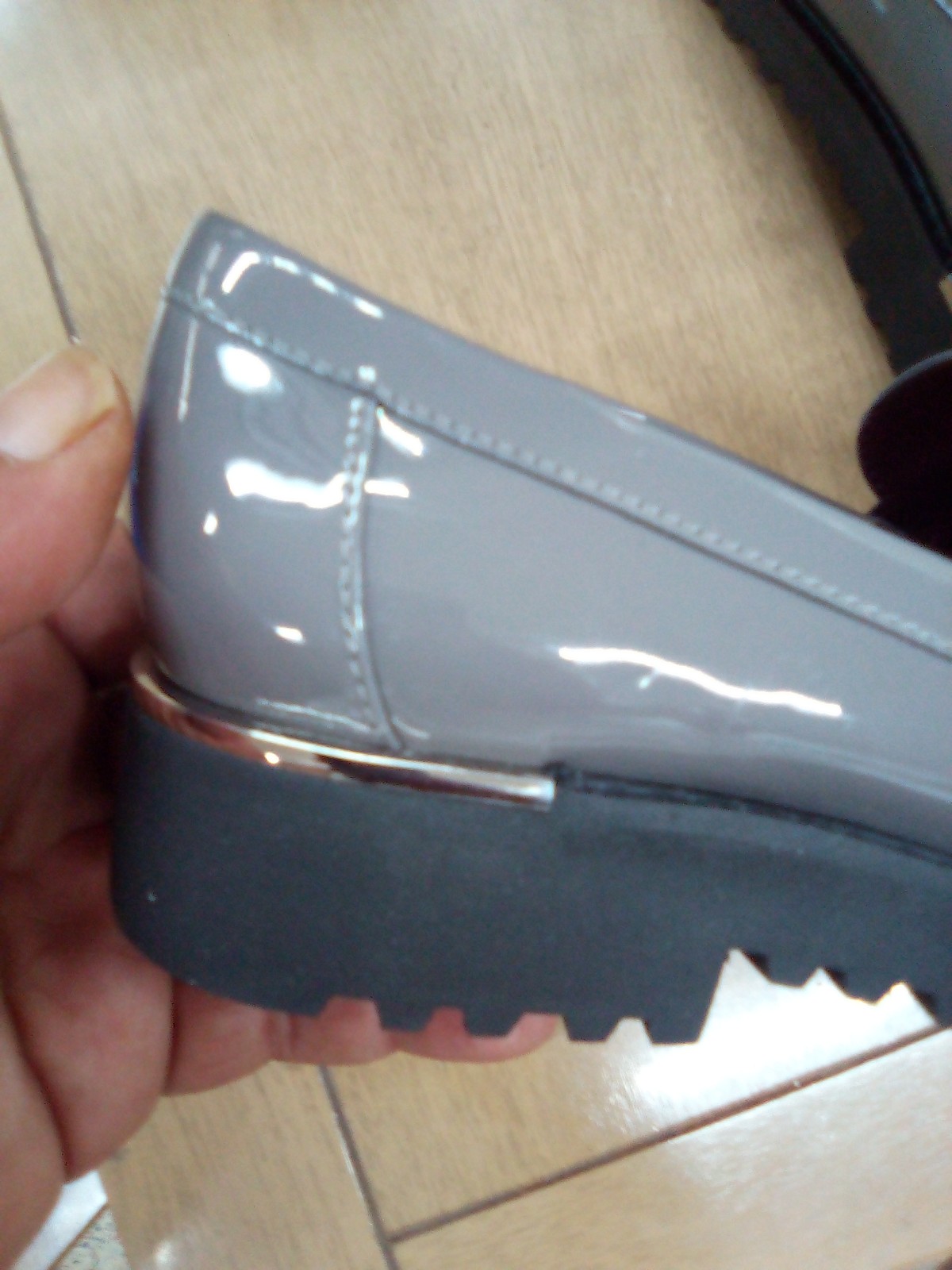 Woman grey frank sarto loafers