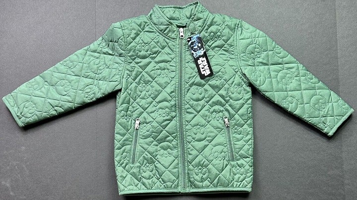 Star Wars Rebel Alliance Kids 5T Toddler Green Quilted Puffer Jacket Unisex