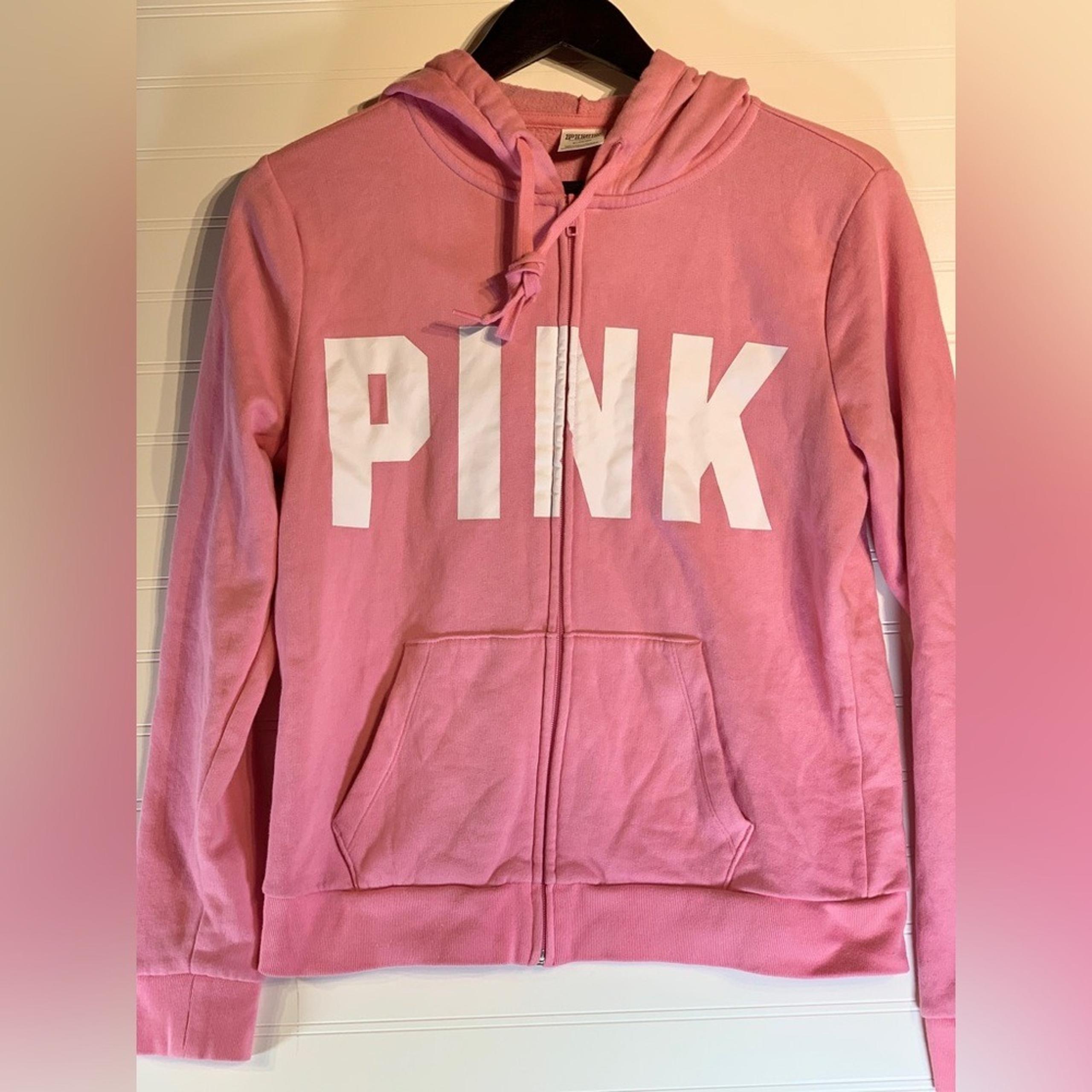 PINK by Victoria's Secret size medium full zip up hoodie with front pockets