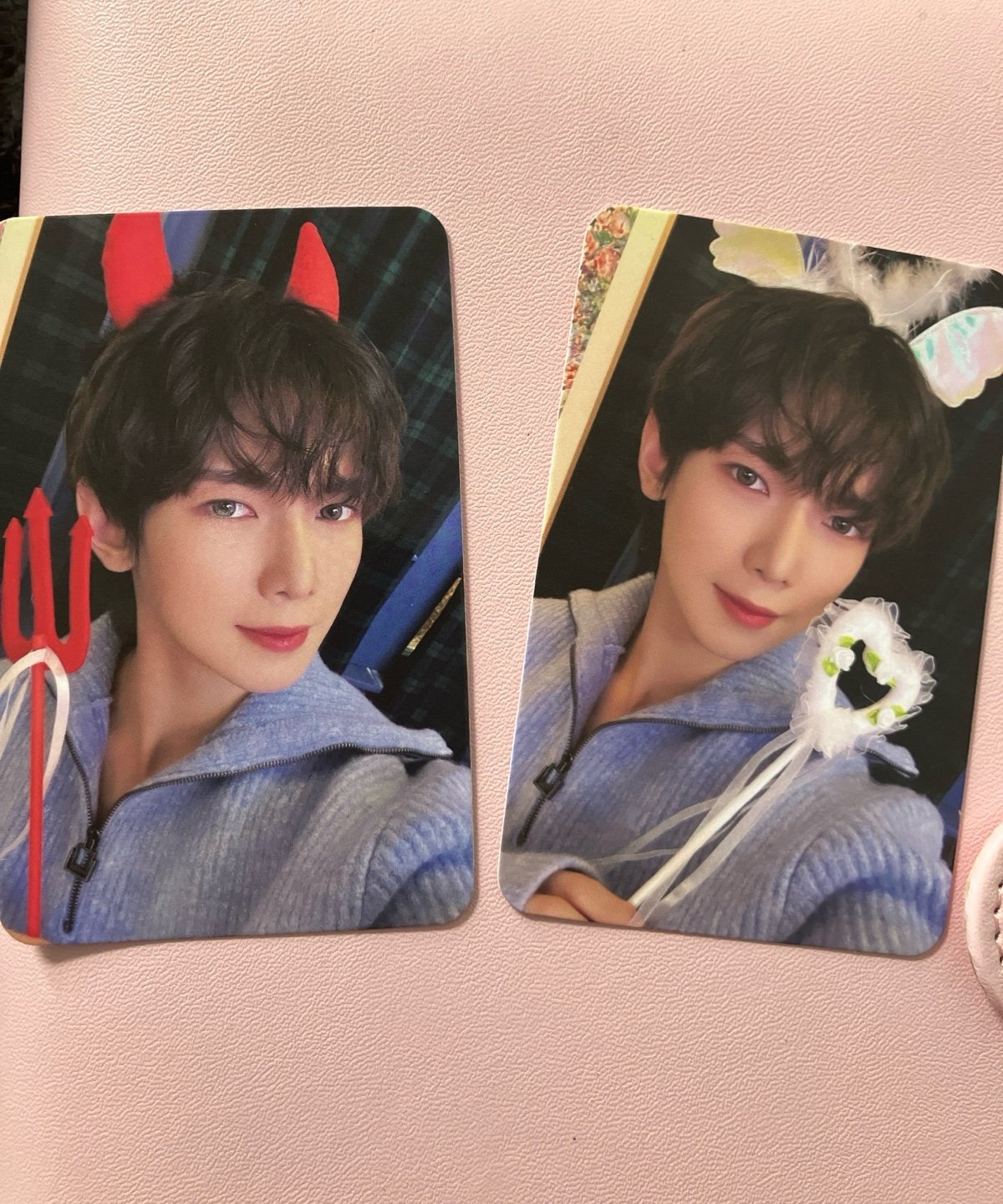Ateez will Yeosang Soundwave angel and devil photocards