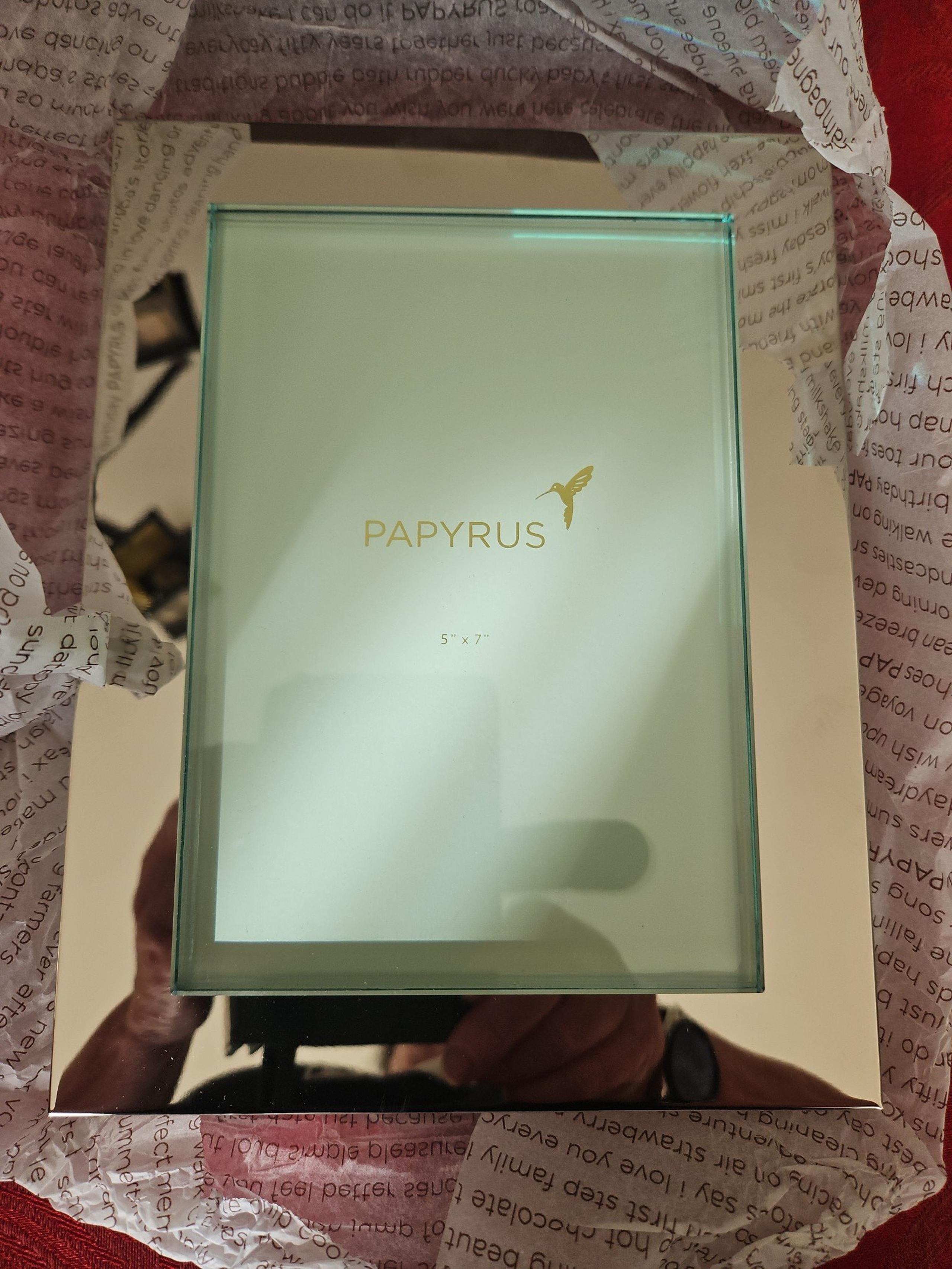 Papyrus 5x7 Art Deco Photo Frame, New