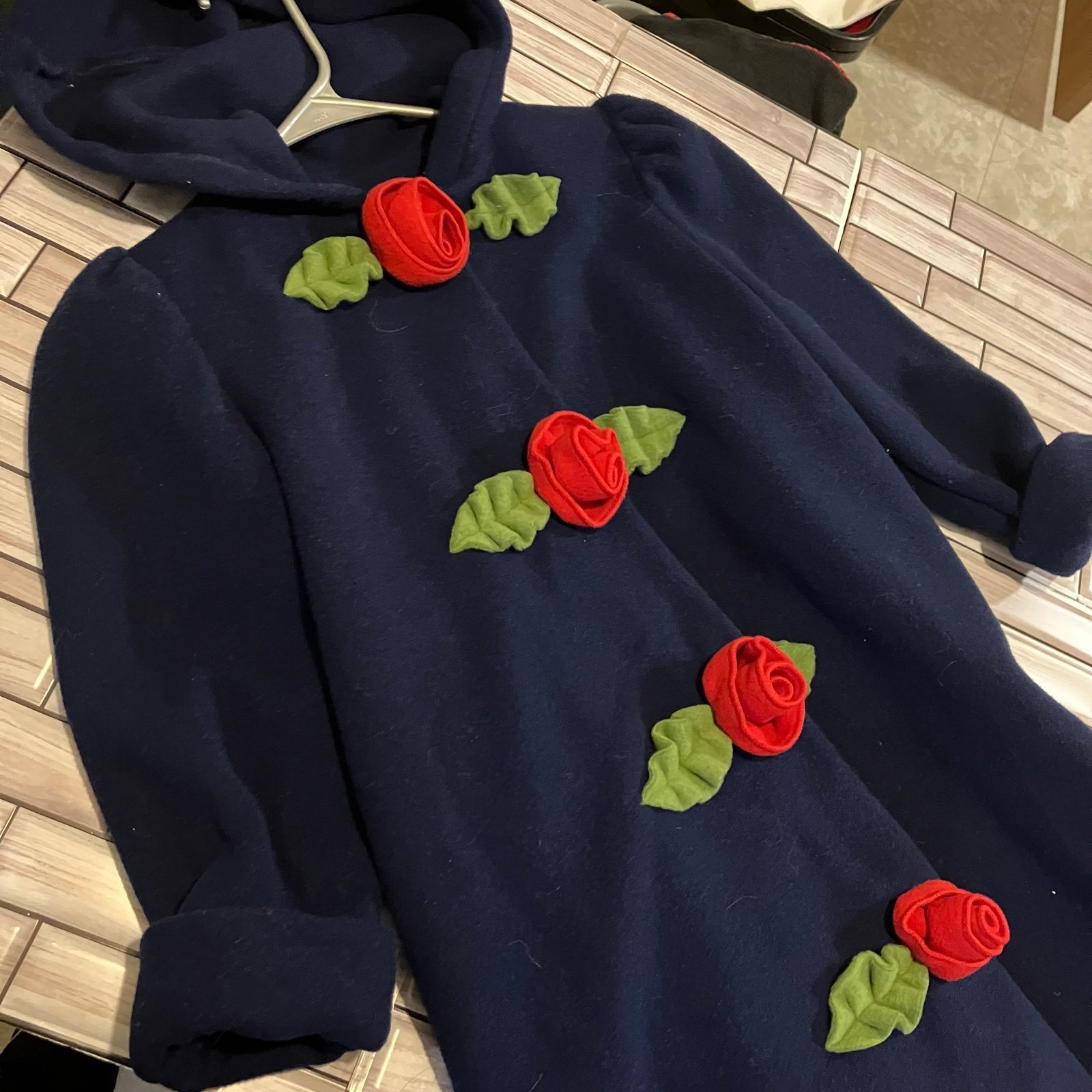 Ali Mac Girls Roses Coat Size 6