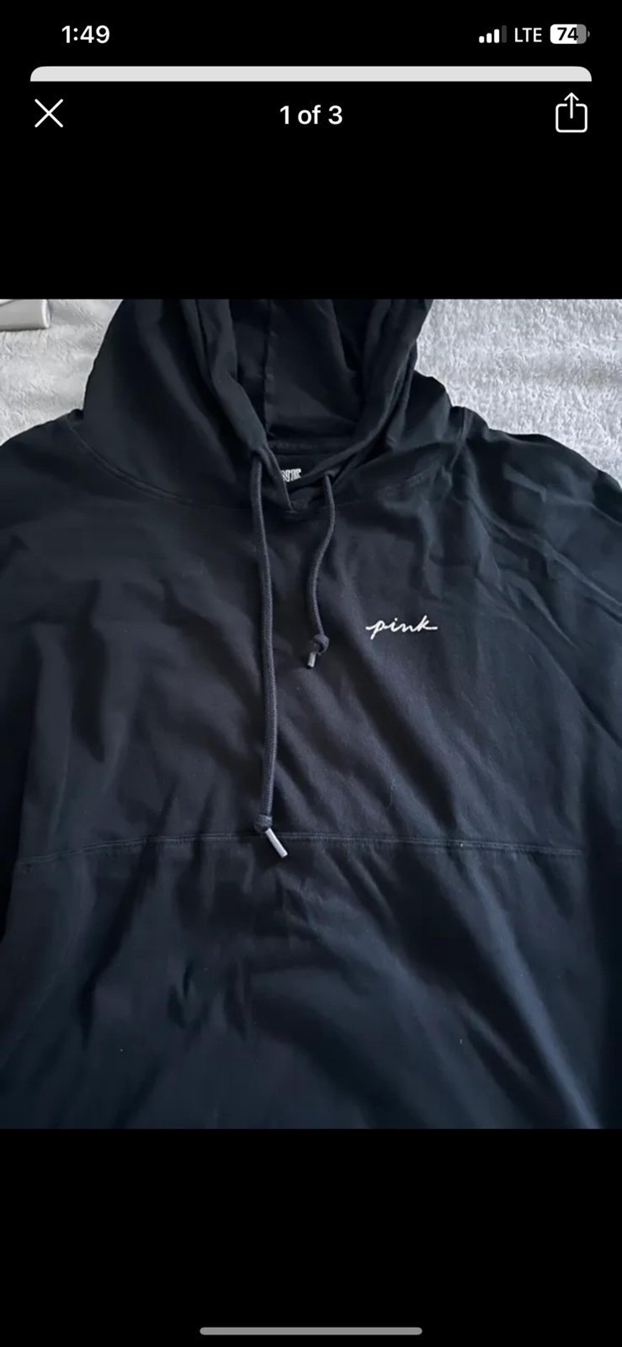 victoria secret PINK Black hoodie