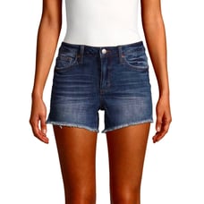 Etoile Isabel Marant Frayed Edge Medium Blue Denim Cutoff Shorts 1 36 S