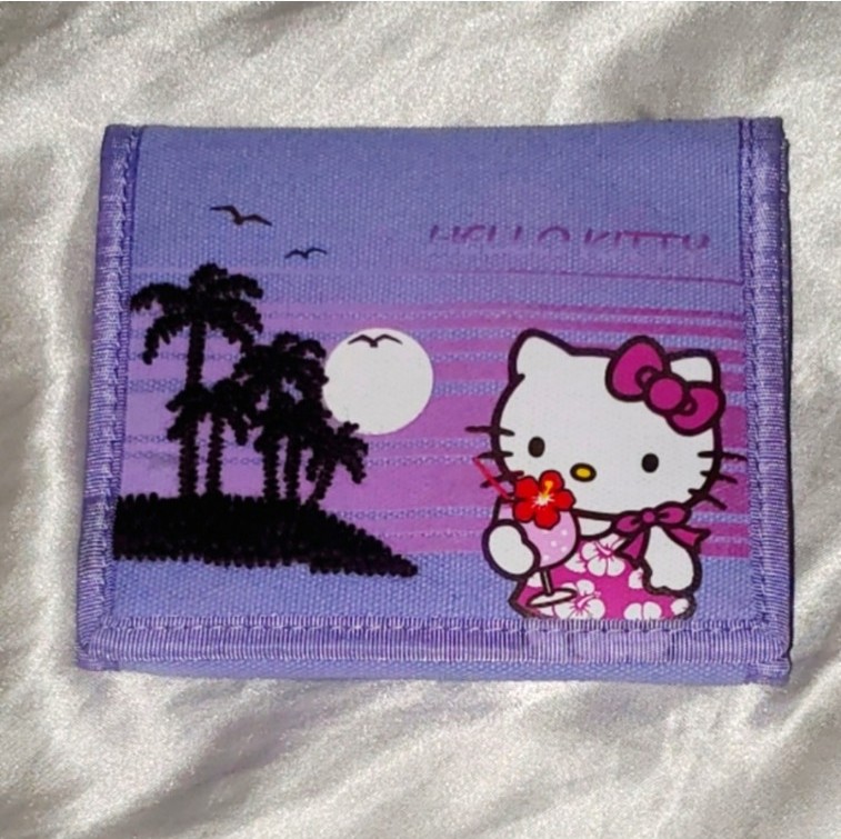 tropical hello kitty wallet