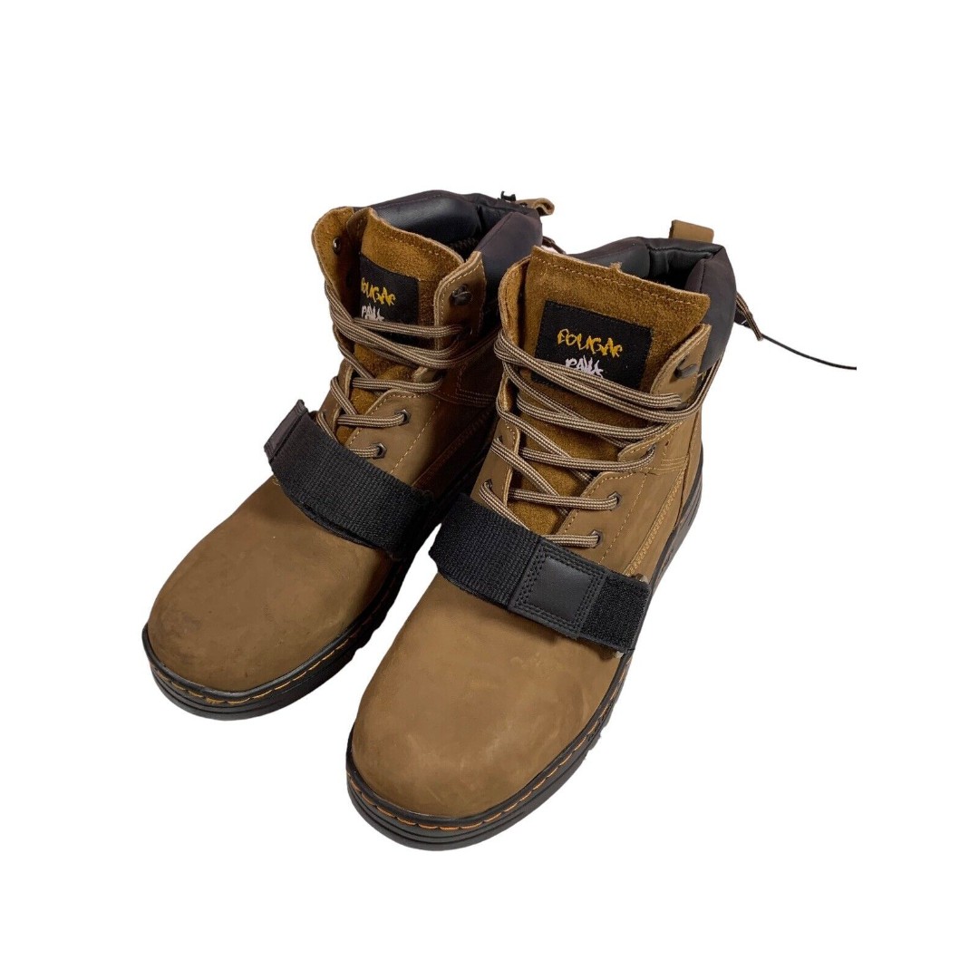 Cougar Paws Size 13 Roofing Boots CPPP Work Roofer Brown Leather