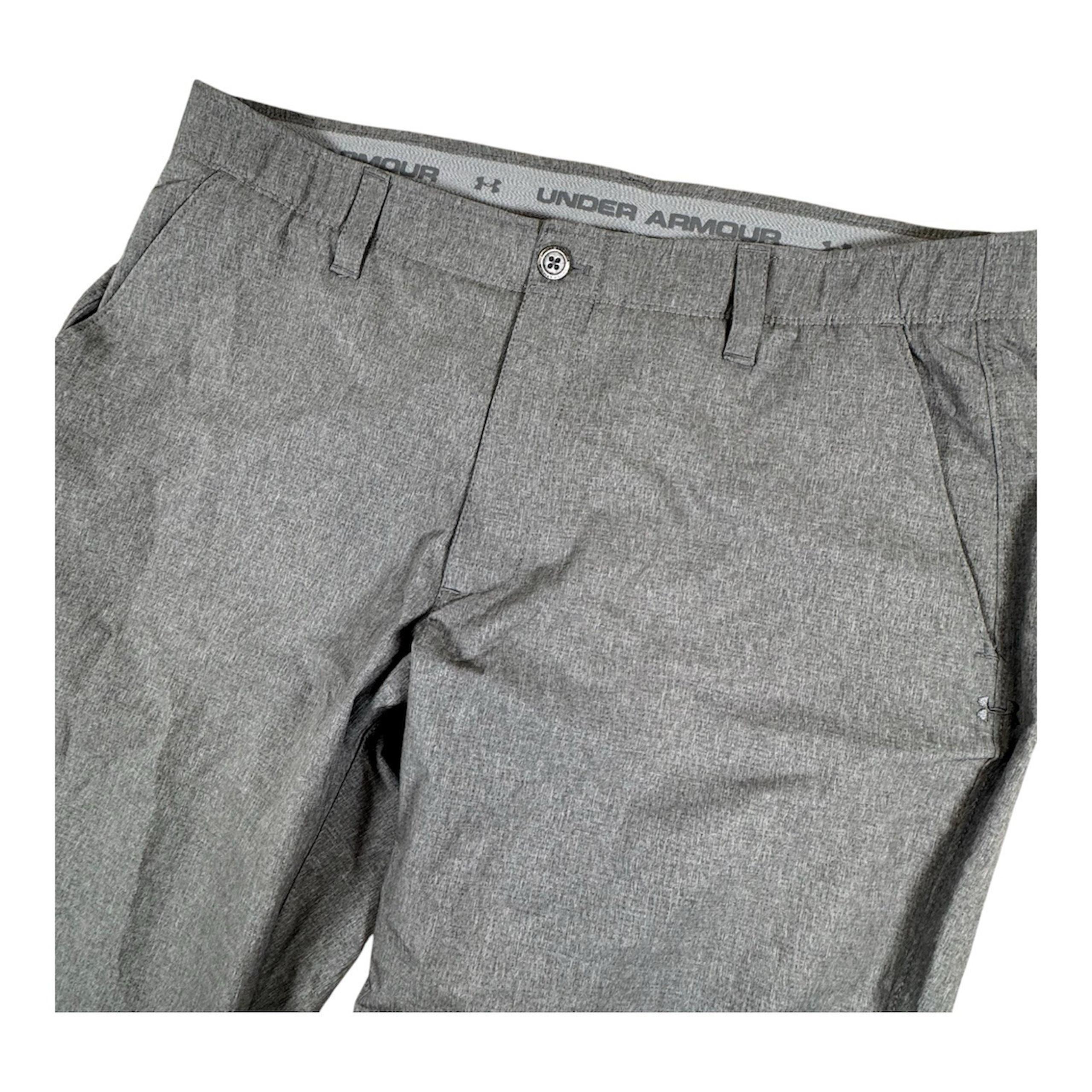 Under Armour Match Play Trousers Pants Men 38x32 Grey Straight Fit Golf Active