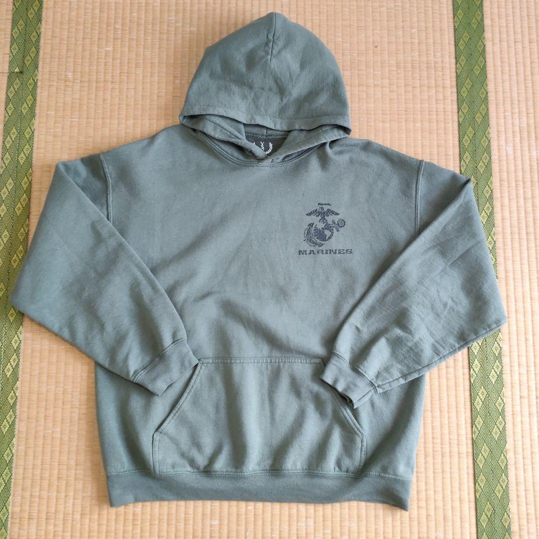 USMC Olive Green Hoodie Size L
