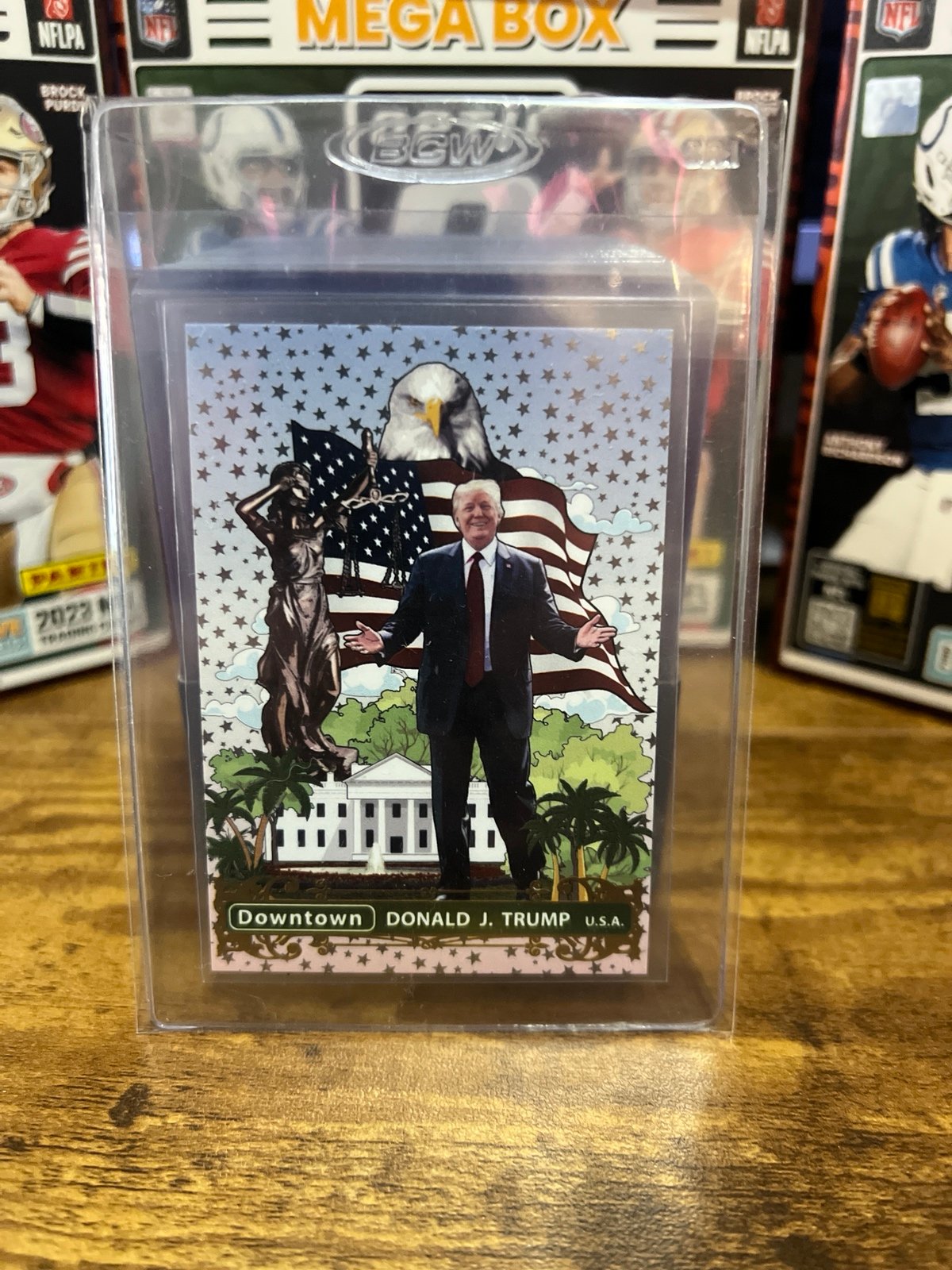 Donald Trump Downtown card super awesome rare card
