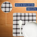 Set of 24 Kitchen Towels Dish Cloths 100% Cotton 12x12 Brown Checkered Pattern