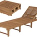 vidaXL Folding Sun Lounger - Rustic Solid Acacia Wood #UIC#1502