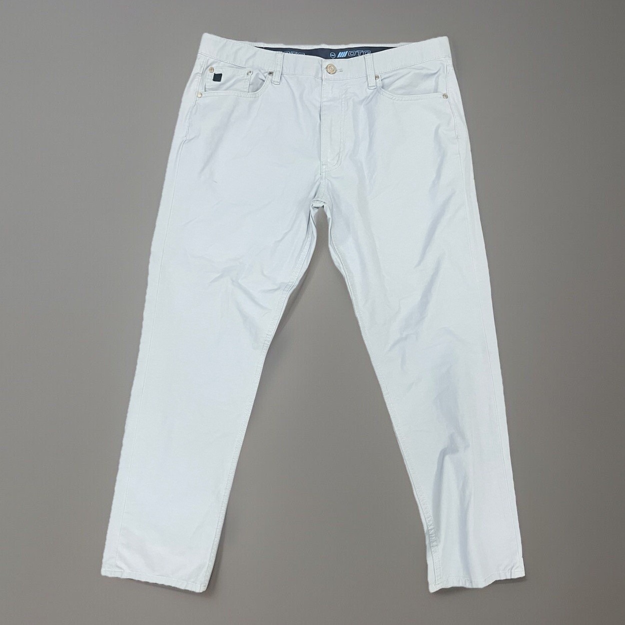 Vineyard Vines On The Go OTG 5 Pocket Pants Stretch Performance Gray Mens 34x27