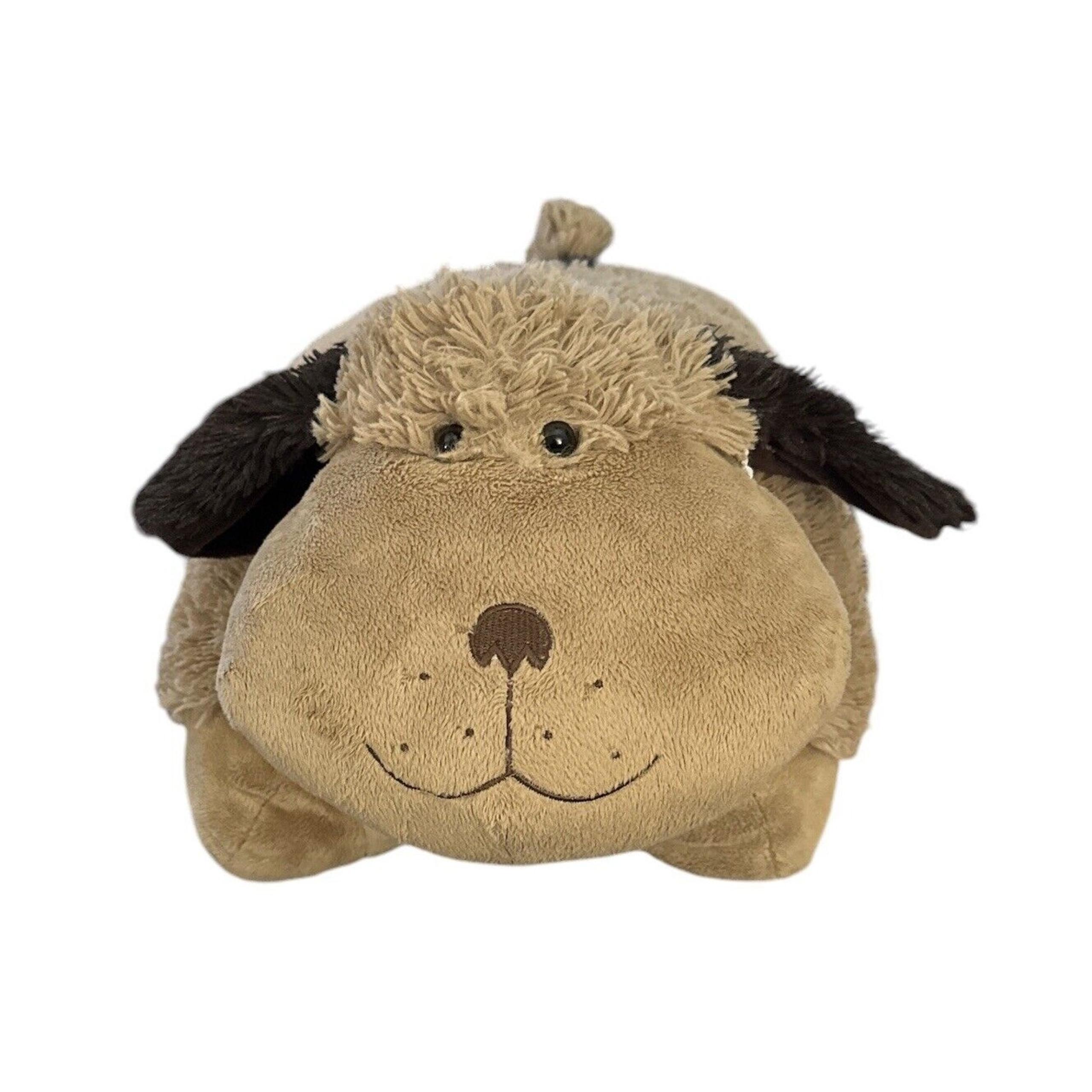 Pillow Pets Dog 18" Brown Tan Plush Stuffed Soft Animal