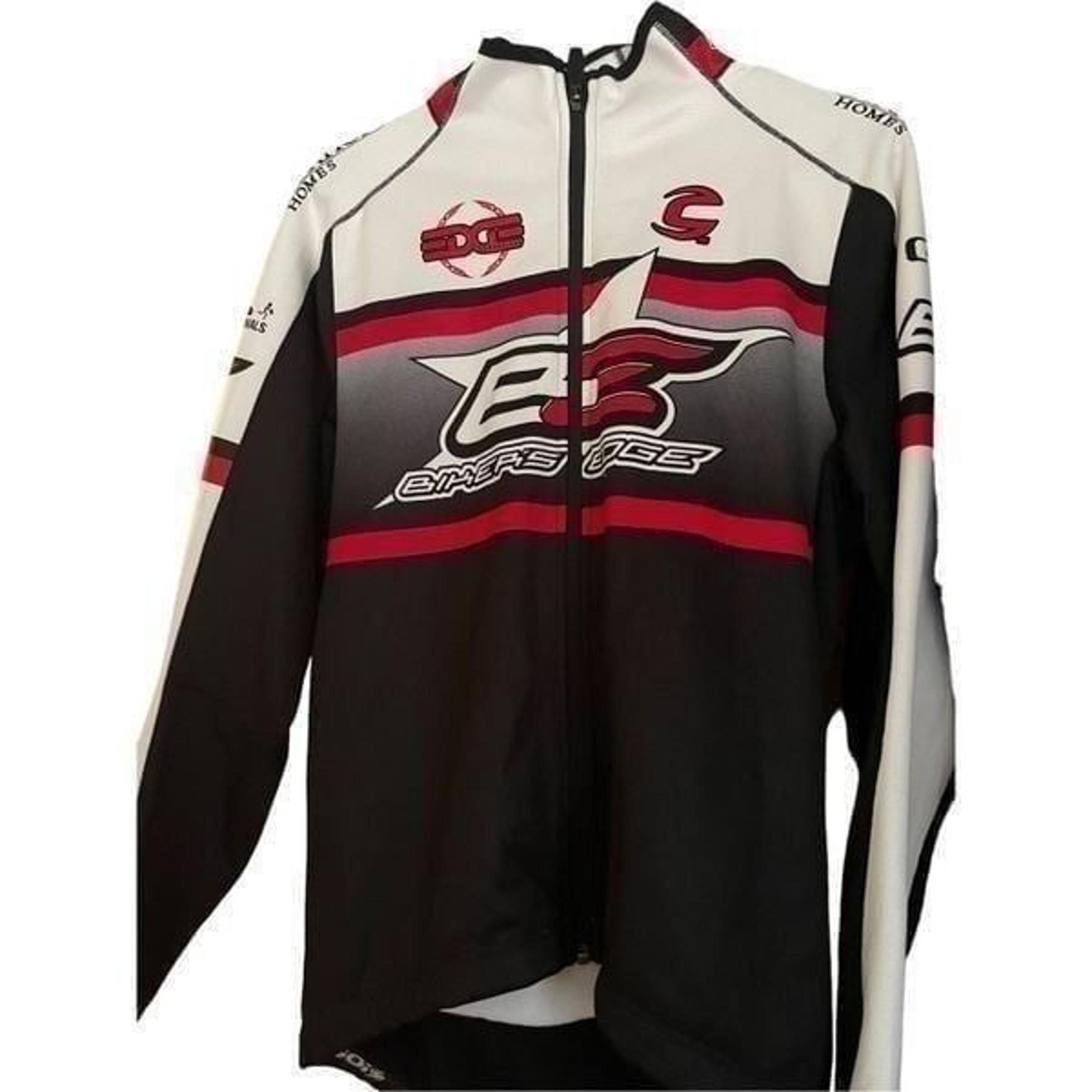Sugoi Bikers Edge Men's Long Raglan Sleeve Full Zip Cycling Bikers Jersey Sz M