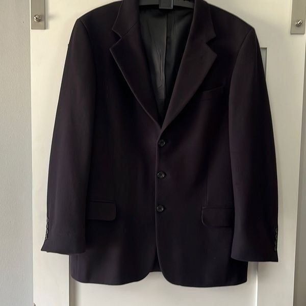 Oscar De La Renta 3 Button Notch Lapel Blazer Sz. 44