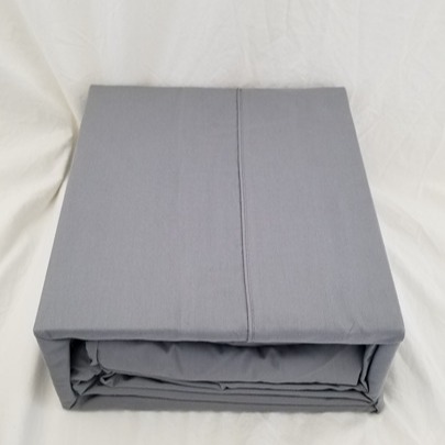 4 pc Calvin Klein 270 TC Dark Grey King Sheet Set NIP - detail