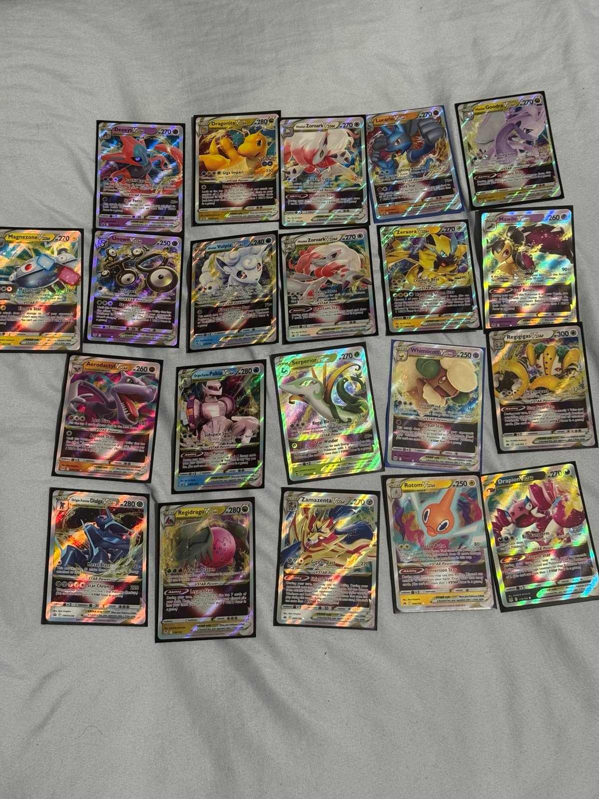 Pokemon TCG Lot Of 21 V Star Cards