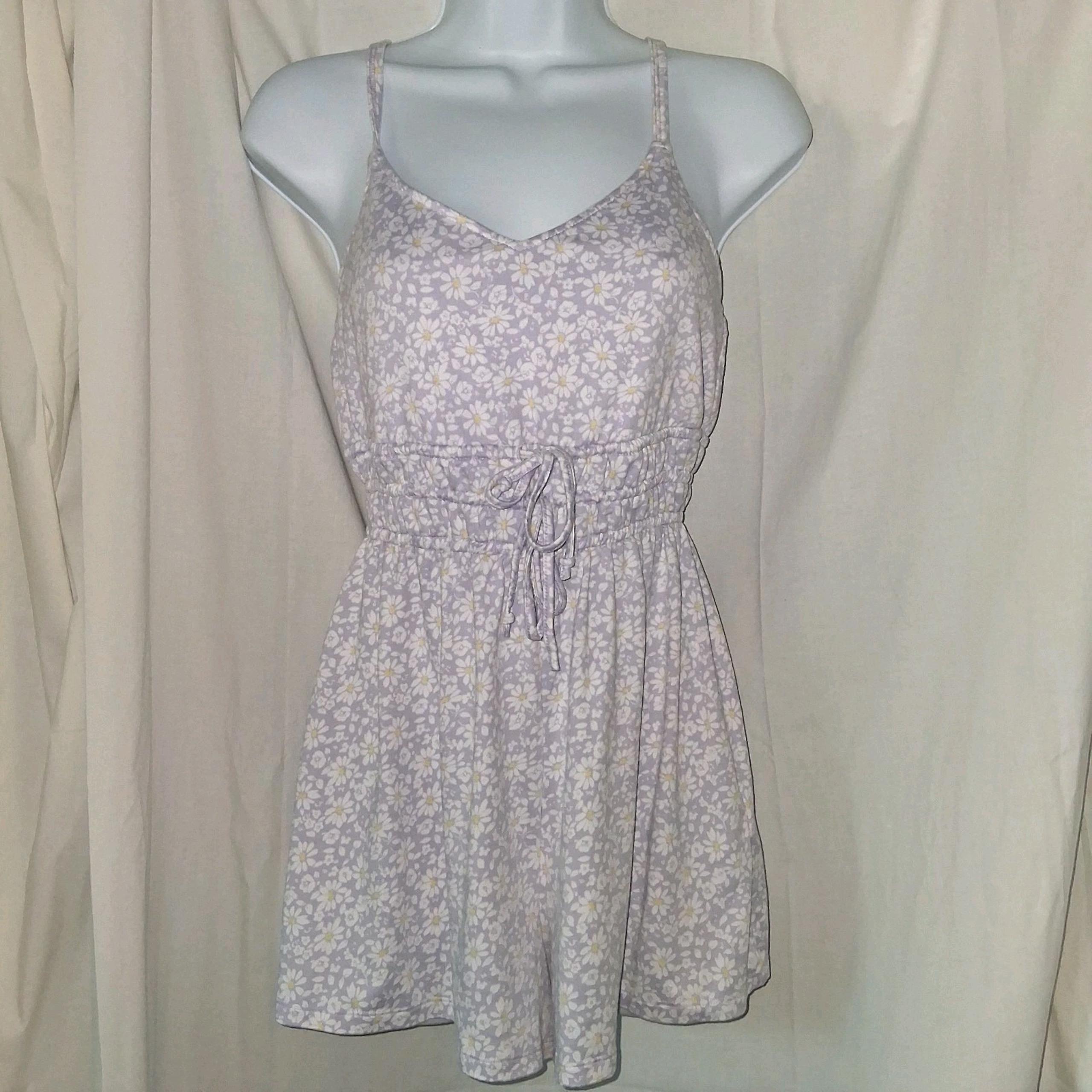 Hollister Purple Floral Flower Romper Jumpsuit Women's Size XS Knit Flowy Fairy - Hollister Co.