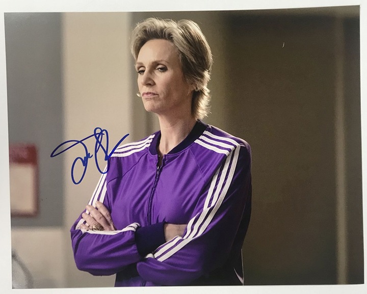 Jane Lynch Signed Autographed Glee! Glossy 11x14 Photo - COA Card
