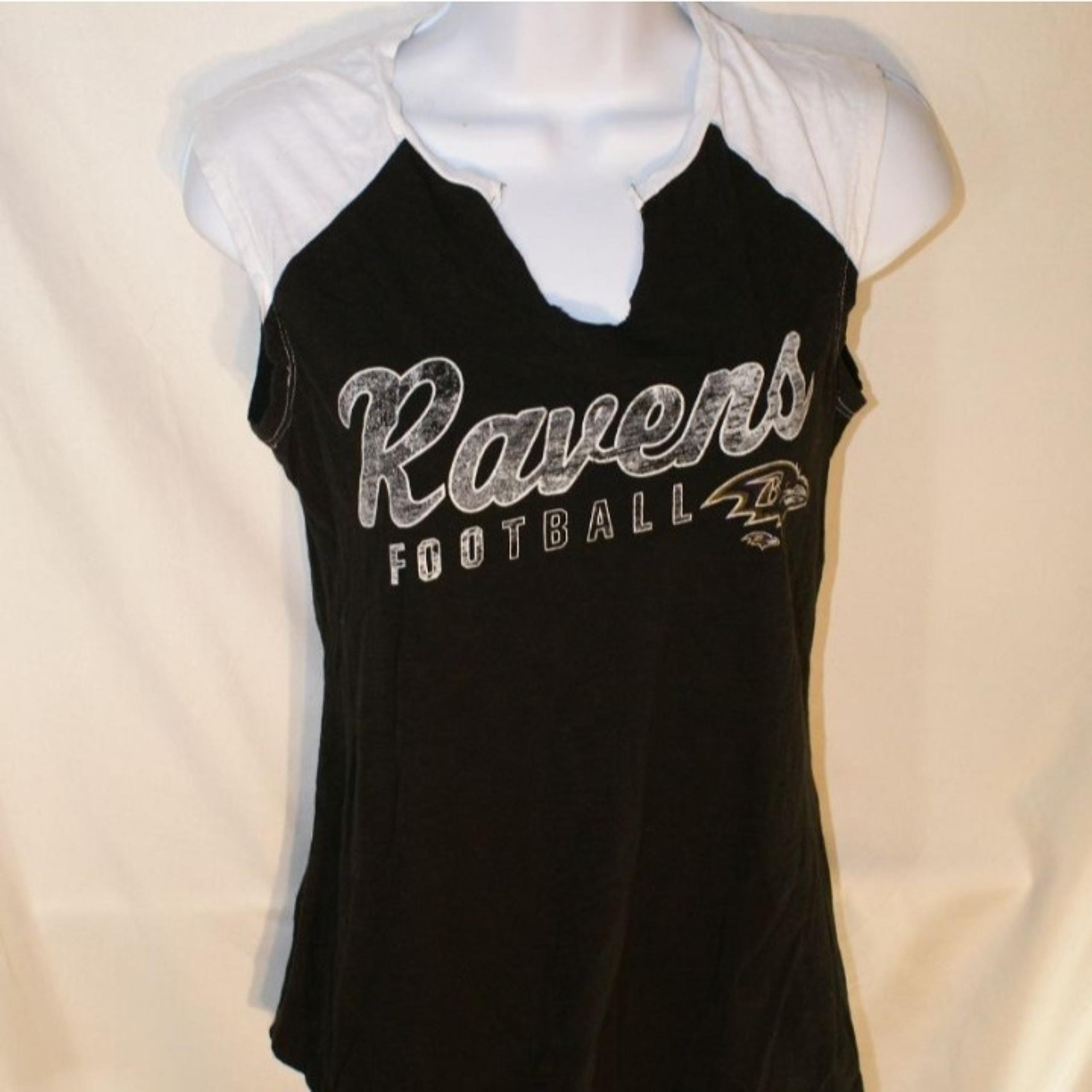 Baltimore Ravens Women's Sleeveless V Neck T-Shirt Size S Petite
