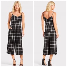Allison Joy Cece Windowpane Jumpsuit