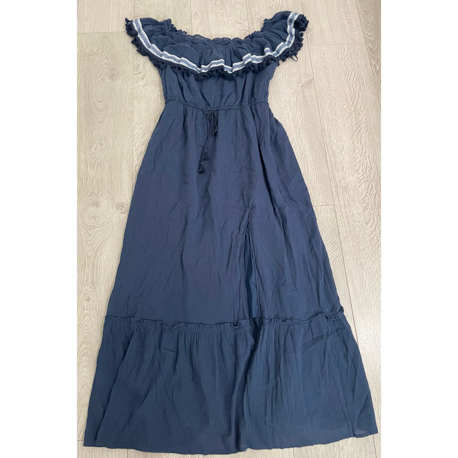 online sales Blue Navy Camuto Vince Off Dress Maxi Shoulder Women online sales Blue Navy Camuto Vince Off Dress Maxi Shoulder Women
