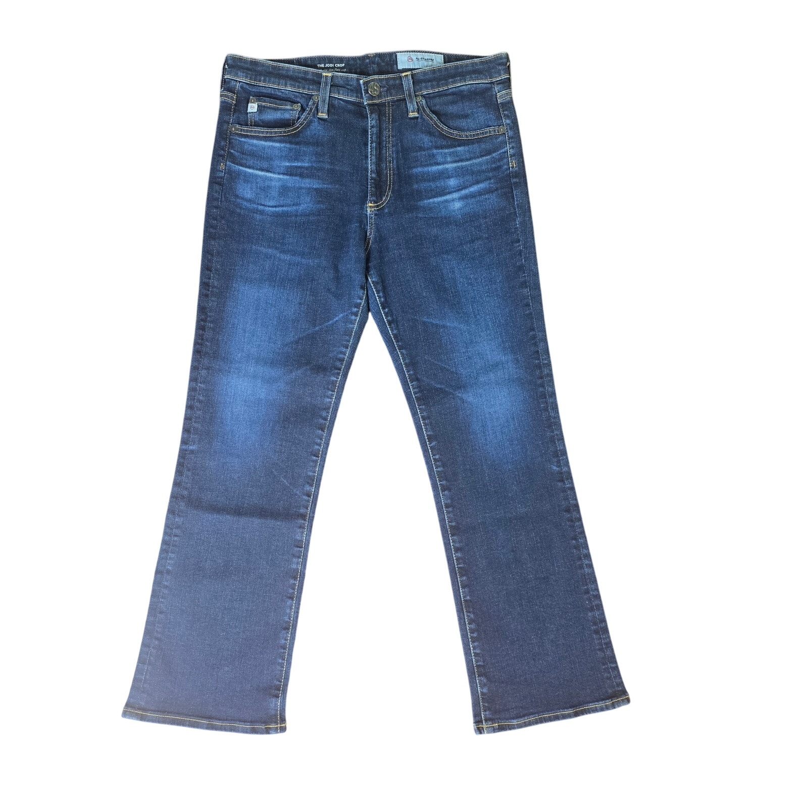 AG Jeans The Jodi Crop High-Rise Slim Flare Crop, Size 29