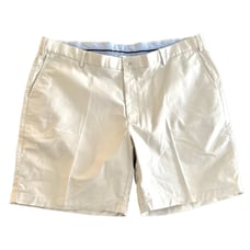 Peter Millar Shorts Men Size 42 Flat Front Chino Golf Beige Polyester