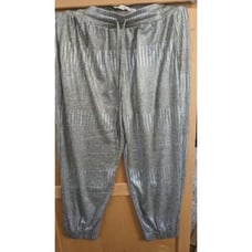 Bishop + Young Women's Pants Sz L Metallic Jogger Gold A375280